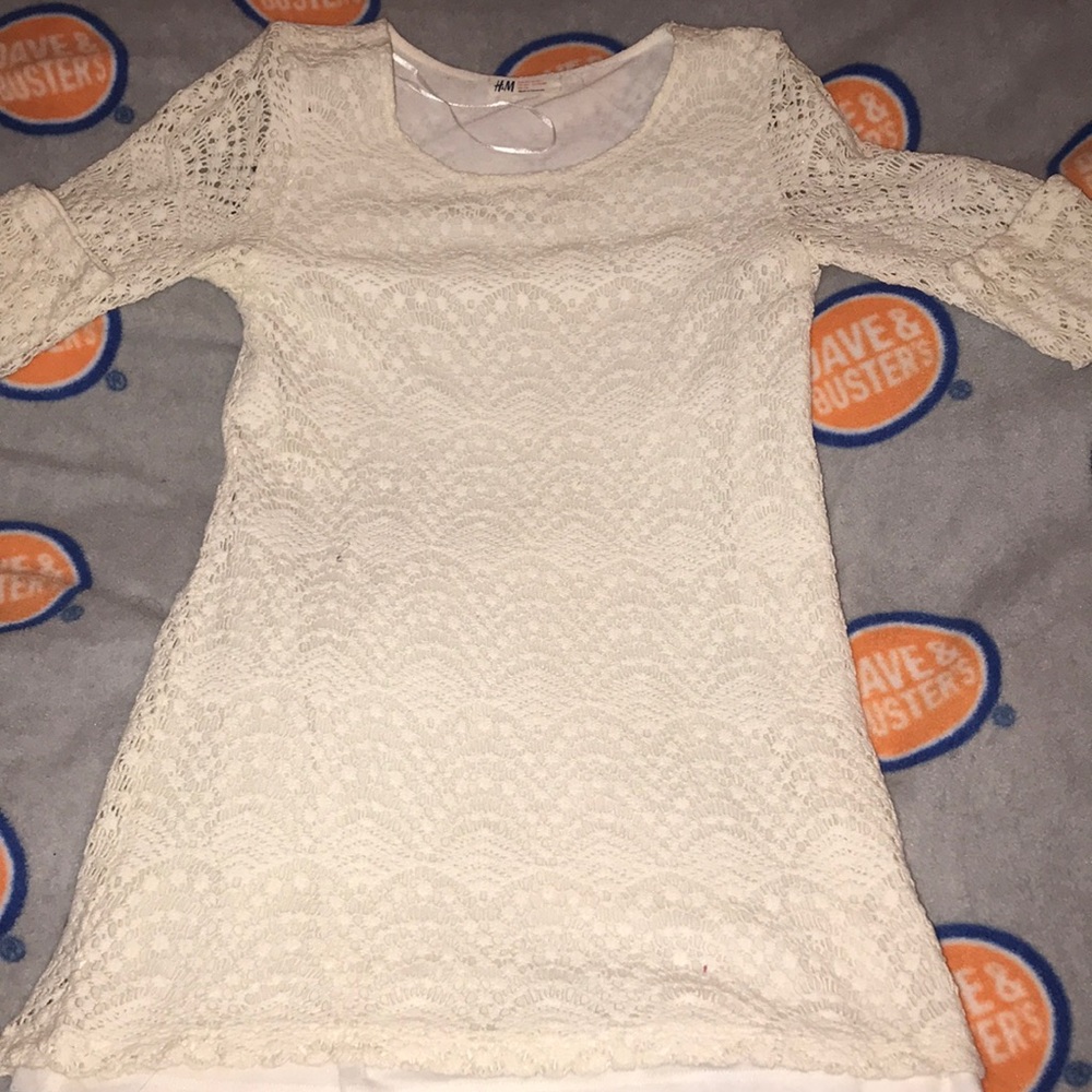 H&M Lace White Blouse